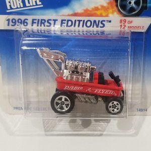 Mattel - Hot Wheels - 1996 First Editions - Radio Flyer Wagon - Red